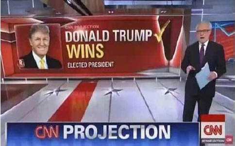 CNN：特朗普当选美国第45届总统